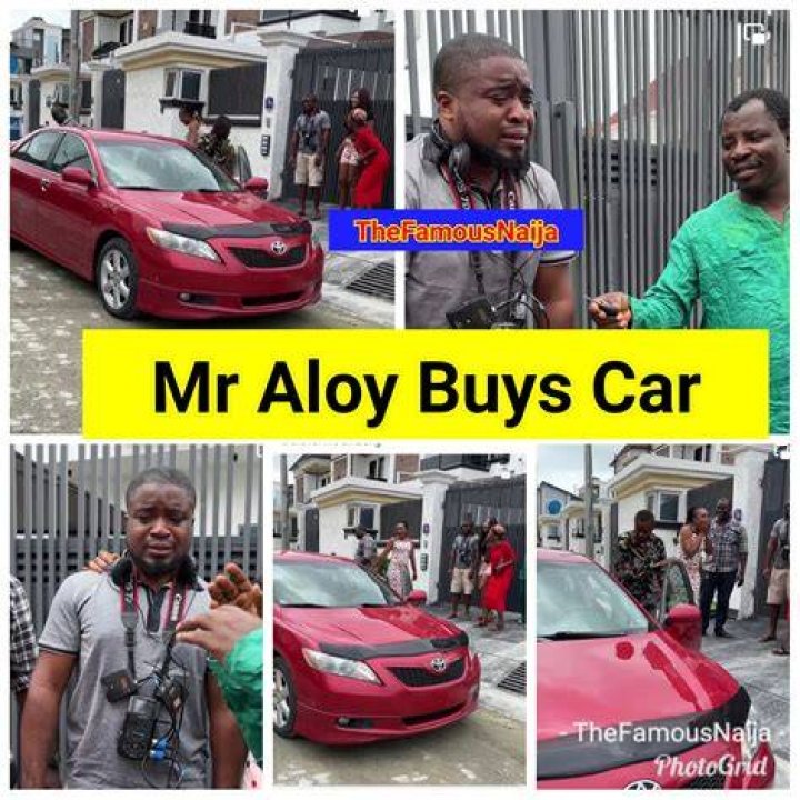 Skit maker, Emma Chinedum Comedy aka Mr Aloy buys staff a new car (video)